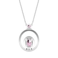 Oval Double Halo Necklace