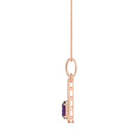 Oval Tear Drop Wrap Necklace