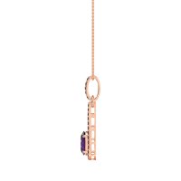 Oval Tear Drop Wrap Necklace