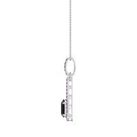 Oval Tear Drop Wrap Necklace