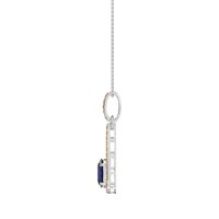 Oval Tear Drop Wrap Necklace