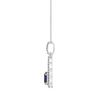 Oval Tear Drop Wrap Necklace