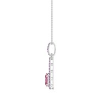 Oval Tear Drop Wrap Necklace