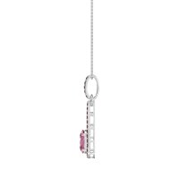 Oval Tear Drop Wrap Necklace