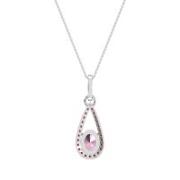 Oval Tear Drop Wrap Necklace