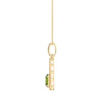 Oval Tear Drop Wrap Necklace
