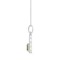 Oval Tear Drop Wrap Necklace