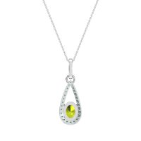 Oval Tear Drop Wrap Necklace