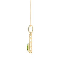 Oval Tear Drop Wrap Necklace