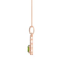 Oval Tear Drop Wrap Necklace