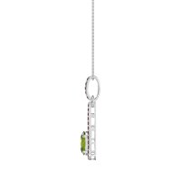 Oval Tear Drop Wrap Necklace