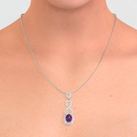 Infinity Modern Oval Necklace