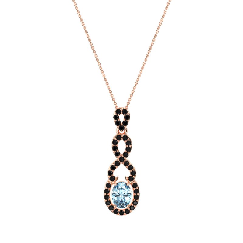 Infinity Modern Oval Necklace