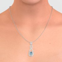 Infinity Modern Oval Necklace