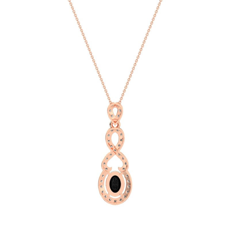 Infinity Modern Oval Necklace