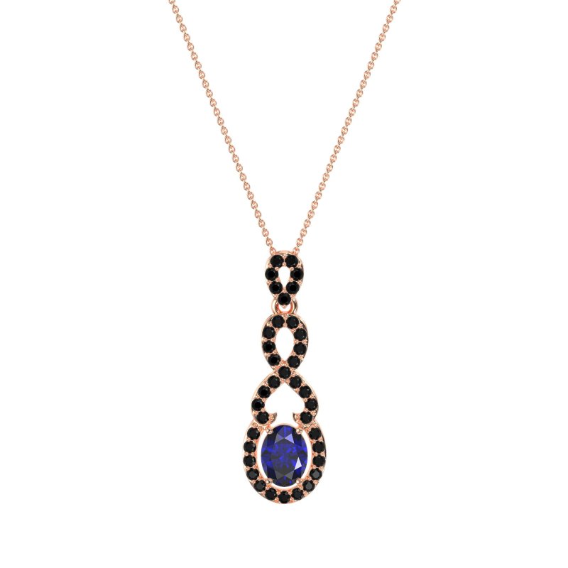 Infinity Modern Oval Necklace