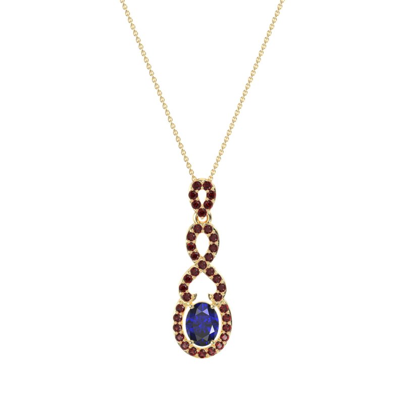 Infinity Modern Oval Necklace