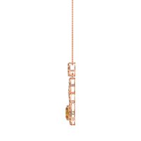 Infinity Modern Oval Necklace