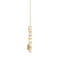 Infinity Modern Oval Necklace