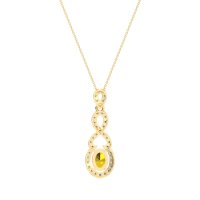 Infinity Modern Oval Necklace