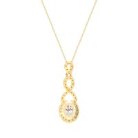 Infinity Modern Oval Necklace