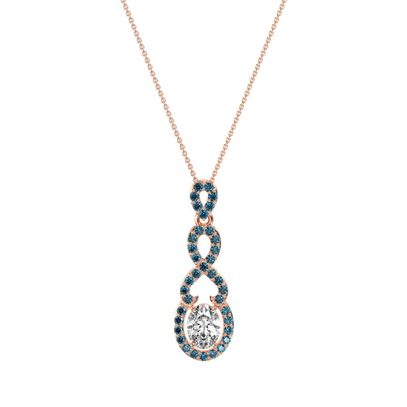 Infinity Modern Oval Necklace