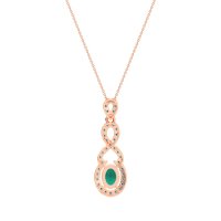 Infinity Modern Oval Necklace