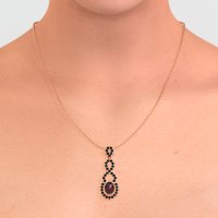 Infinity Modern Oval Necklace