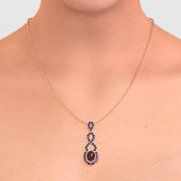 Infinity Modern Oval Necklace