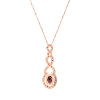 Infinity Modern Oval Necklace