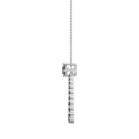 Tear Drop Halo Necklace