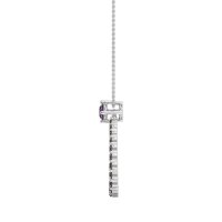 Tear Drop Halo Necklace