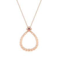 Tear Drop Halo Necklace