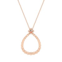 Tear Drop Halo Necklace