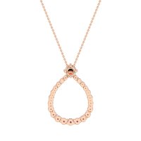 Tear Drop Halo Necklace