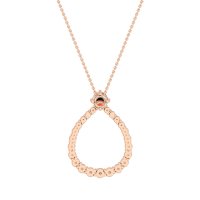 Tear Drop Halo Necklace
