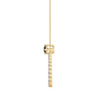 Tear Drop Halo Necklace