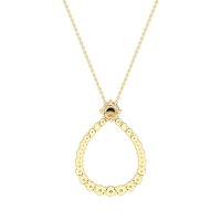 Tear Drop Halo Necklace