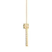 Tear Drop Halo Necklace