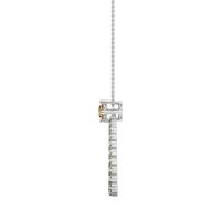 Tear Drop Halo Necklace