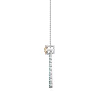 Tear Drop Halo Necklace