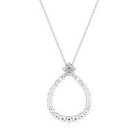 Tear Drop Halo Necklace