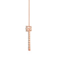 Tear Drop Halo Necklace