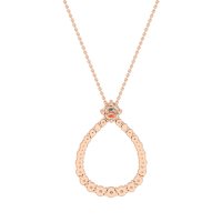 Tear Drop Halo Necklace