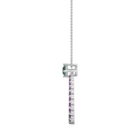 Tear Drop Halo Necklace