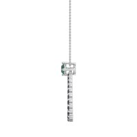 Tear Drop Halo Necklace