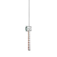 Tear Drop Halo Necklace