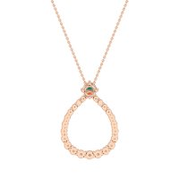 Tear Drop Halo Necklace