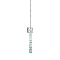 Tear Drop Halo Necklace