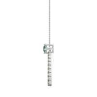 Tear Drop Halo Necklace